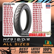 TAYAR MOTORSIKAL DURO HF918 TUBELESS TYRE 3.50,70,80,90,100,110,120,130,140,150-10,11,12,13,14,15,16