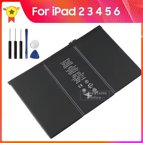 Replacement Battery For iPad 6 5 4 3 2 Ipad Air 2 A1566 A1567 iPad8 iPad7 iPad6 A1566 A1567 iPad5 iP