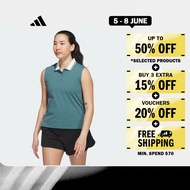 Golf Beyond The Course Twistknit Sleeveless Polo Shirt Women Green JN8675
