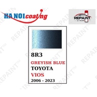 Scratch Removal Spray Paint for TOYOTA VIOS in PURPLE BLUE GRAY color code 8R3 - GRAYISH BLUE genuin