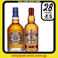 Chivas Regal 18 Years & 12 Years 70cl Twin Bottles w Gift Box - Chivas 12 No Box