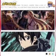 Fan Chaser Art Online Mouse Pad Oversized Computer Desk Anime Merchandise Kirito Asuna Shino Keyboar