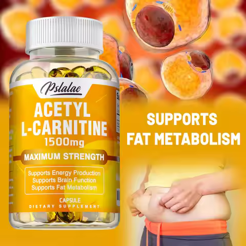Acetyl L-Carnitine - Supports Memory Focus, Increase Body Performance,Sports Nutrition, Metabolic En
