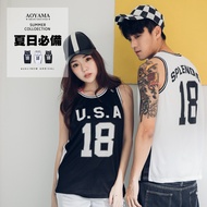 AOYAMA Sports Style U.S.A Jersey Vest [A88898] Breathable Moisture Absorption Wicking AOYAMA