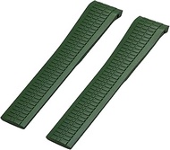 GANYUU For Patek Philippe Aquanaut 5935A-001 Metal Pins Watch Belt 21mm Rubber Watchband (Color : Gr