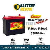 [Installation Available] NS60 | NS60S | NS60L | NS60LS |55B24L/R |Century Marathoner Max Car Battery