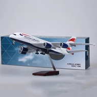 British Airways A380 47CM Aircraft Model Die-cast Metal Plane