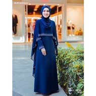 [NEW ARRIVAL] JUBAH RATU 2.0 color NAVY BLUE material ABAYA