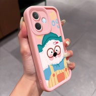 Casing hp for OPPO A3 4G A3 5G A3X 4G A3X 5G A3 Pro 5G A80 5G Case Small dog with frog pants Silicon