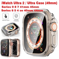 Screen Protector Cover Case for iWatch Ultra 2 / Ultra 49mm Clear Protective Case for iWatch Series 9 8 7 41/45mm