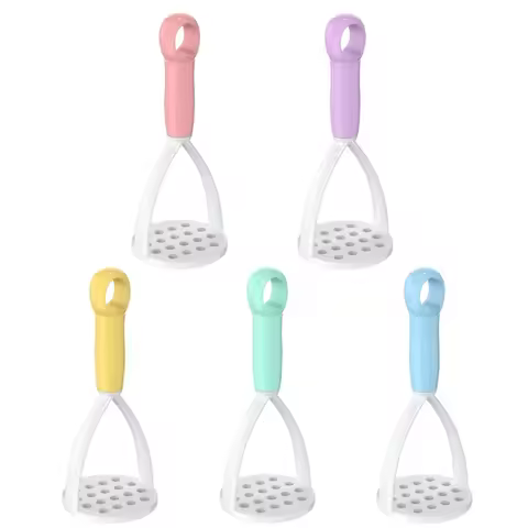 Potato Masher Peeler Potato Crusher Fruit Vegetable Tool Kitchen Gadget Plastic Material 5 Colors fo