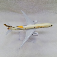 Etihad B787 Airways Diecast Model Airplane 6” w/ Stand | Aircraft Toy Gift