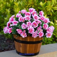 WELLNESSSPOT Artificial Azalea Flowers Branches, Real Touch Simulation Plant Simulation Azalea Flora