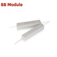 2pcs 20W 5% Cement Resistor Power Resistance 0.1 ~ 10K 0.1R 0.5R 10R 50R 0.22 0.33 0.5 1 2 5 8 10 20
