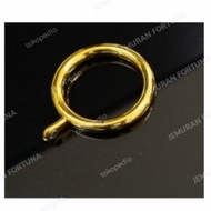 10 Pcs Gorden Ring Cincin Penggantung Tirai Warna Emas Gold Kuning