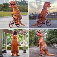 Halloween Inflatable Dinosaur Fancy Costumes Kids Adult Tyrannosaurus Cosplay Kindergarden Mascot Pe