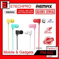 SUPER BASS HIGH QUANLITY SOUND 100% ORIGINAL REMAX EARPHONE RM-502 EAR PHONE RM502