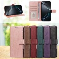 Matte Leather Magnetic Wallet Case For OPPO A40m A40 A60 A80 A18 A38 A79 A58 A78 A98 5G Coque Cases 