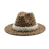 fedora hats men women wide brim pearl band belt jazz caps tie dye multicolor casual designed luxury felted hats winter women hat