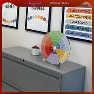MagiDeal Emotion Wheel, 15 Cm, Table Decoration, Office Desk, Emotion Chart for Professional Environ