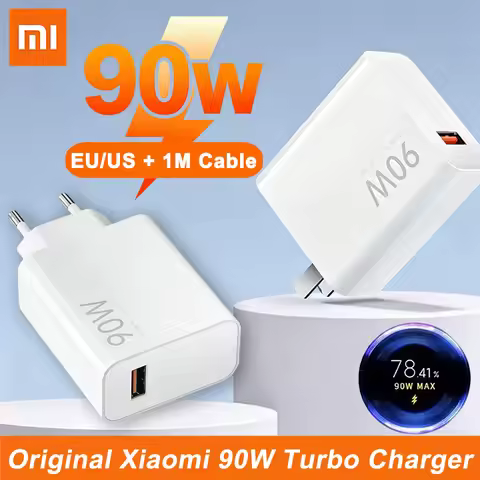 Original Xiaomi 90W EU Turbo Power Charger 120W Type C Cable For Mi 17 15 Ultra 14 Poco X7 Pro K80 R