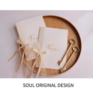 Handmade Vow Card Champagne Fairy Gauze Wedding Vow Book Bride Groom Gilding Vow Book Vow Book yyo55