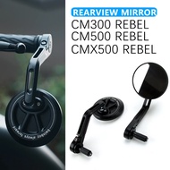 Motorcycle Universal Motorcycle 7/8" 22mm Handle Bar End Rearview Mirror For Honda CM300 CM500 CM 30