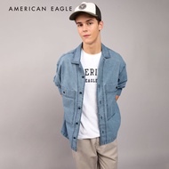 American Eagle Long-Sleeve Denim Shirt Jacket เสื้อ เชิ้ตแจ็คเก็ต ผู้ชาย แขนยาว (EMSH 015-2610-400)