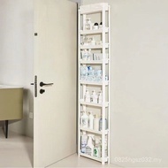 Floor Storage Narrow Shelf Bathroom Bathroom Gap Multi-Layer Gap Trolley Behind Door Household Shelf