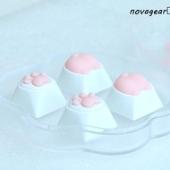 NOVAGEAR​ Pink Cat Claw Keycap Key Chain, Silicone Pink Cat Claw Cat Paws Corgi Buttock Keycap, Keyb