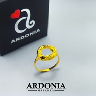 ARDONIA Cincin Donut Emas 375 (9K Gold / 375 Gold)