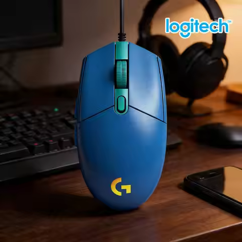 Logitech G102 Gaming Mouse HERO Sensor 1000Hz Polling Lightweight Design RGB Lighting for PC Mac Gam