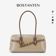 BOSTANTEN Chloe Bag กระเป๋าถือสะพายไหล่สำหรับผู้หญิง หนังพรีเมียม ดีไซน์หรูหรา ความจุขนาดกลาง ใช้งาน