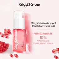 Glad2Glow Pomegranate 10% Niacinamide Power Bright White Facial Serum 17ml (Niacinamide & AlphaArbut