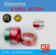 KABEL LISTRIK TRANSPARAN KABEL SERABUT PER ROL 2 X 50 2 x 50 x 30 YARD