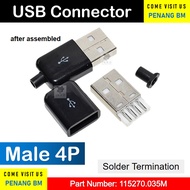 Penang BM USB 4P Connector USB Male Connector Female Connector