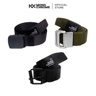 Monochrome Men's Belt 110 Cm Nylon Canvas Belt Buckle