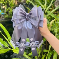 bow โบว์ติดผม เน็ตติดผม เครื่องประดับผม กิ๊บติดผม แฟชั่น ริบบิ้น โบว์ใหญ่ อุปกรณ์ตกแต่งผม