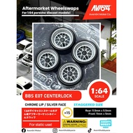 1/64 Wheelswap BBS E07 CENTERLOCK - STAGGERED ( 11.5mm R / 11mm F )