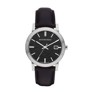 Burberry Mens BU9009 Black Leather Strap Watch