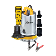KANTO ปั้มแช่สแตนเลส ชนิดแบตเตอรี่ DC (กำลังไฟ 70 120 150 วัตต์) รุ่น 12V 24V มี 3 รุ่นให้เลือก