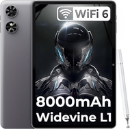 OUKITEL OT6แอนดรอยด์13แท็บเล็ต Wi-fi 2024ใหม่ล่าสุดแบตเตอรี่8000MAh 10.1นิ้วแท็บเล็ตสำหรับผู้ใหญ่16(4 + 12) GB RAM + 64GB ROM (ขยาย1TB) WiFi 6 Tablet พร้อมสไตลัส,TÜV/Widevine L1/ลำโพงคู่