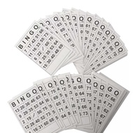 60pcs BINGO Paper Card Digital Chess Bingo Chess
