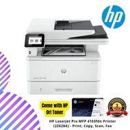 HP LaserJet Pro MFP 4103fdn Printer (2Z628A) - Print, Copy, Scan, Fax