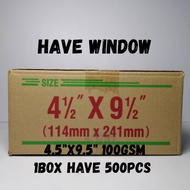 【1BOX=250PCS/500PCS ! ! !】LION FILE WHITE ENVELOPE 4X9 / 6 3/8x4.5 / 4.5x9.5 / 7x10 / 9x12 3/4 / 10X