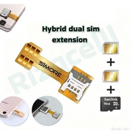 Hybrid dual sim extension SIM card nano to nano