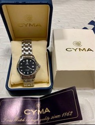 清屋大割引！ CYMA Swiss made 631 quartz watch  古董 瑞士製造 司馬石英錶 36mm 90‘ s年代產物，保養良好，行走正常，約九成新！