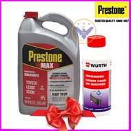 PRESTONE Max ASIAN car engine coolant red - USA 3.78L can + Wurth radiator flush