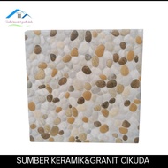 Keramik 25x25 Kw1 Lantai Kamar Mandi Motif Batu Alam| Uno Nikko Beige