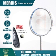 【Lee Chong Wei's Choice】YONEX ASTROX70 Blu Carbon Fiber Racket Single Badminton Racket With Free bag